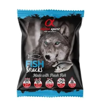 alpha spirit Dog Snack gewürfelt Fisch 50g
